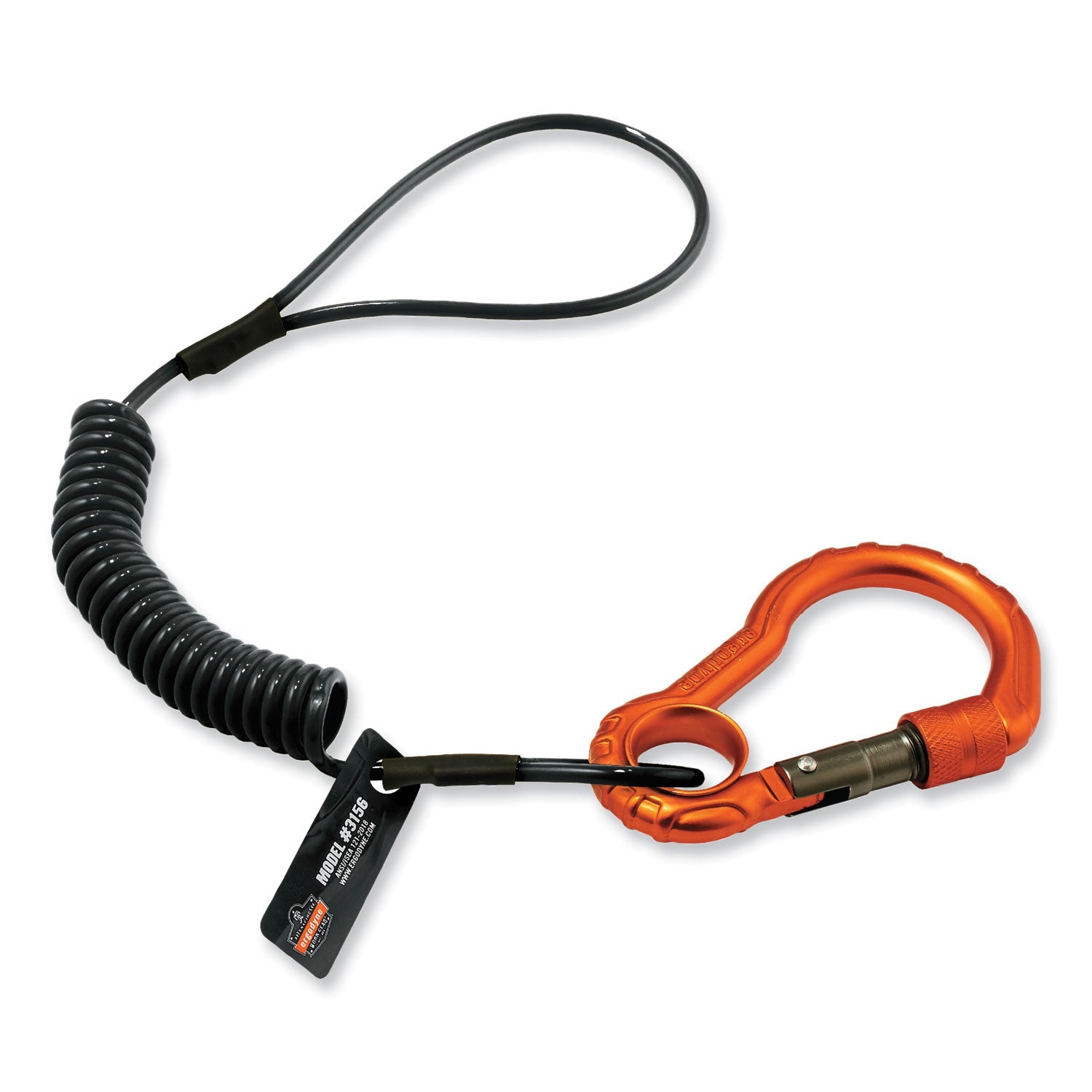 ergodyne-squids-3156-coiled-tool-lanyard-with-carabiner-num-ego19161_1